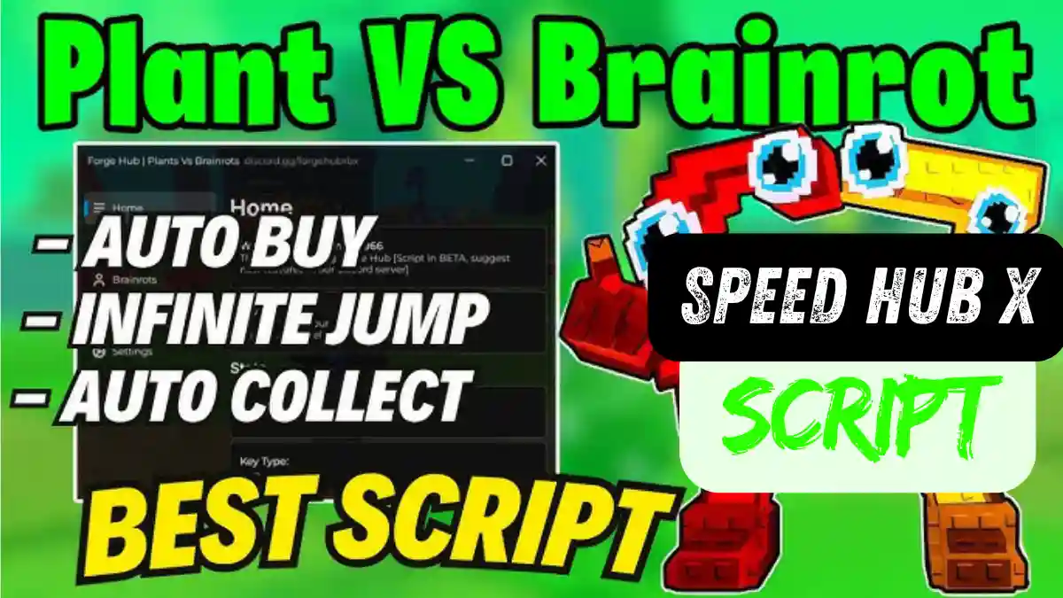 plants vs brainrots Speed HUB X Script